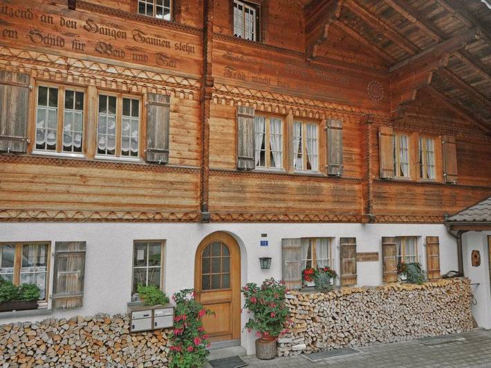 Gîte pour 2 personnes, avec Balcon et Jardin à Frutigen
