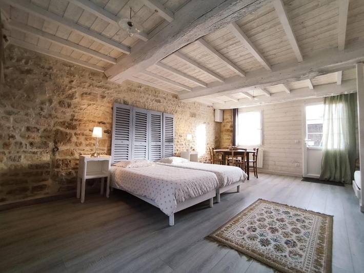 Maison d’hôte pour 2 personnes, avec vue ainsi que jardin et terrasse à Saint-Laurent-sur-Mer