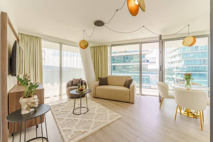 Ferienwohnung für 4 Personen, mit Whirlpool und Garten sowie Pool und Sauna in Międzyzdroje