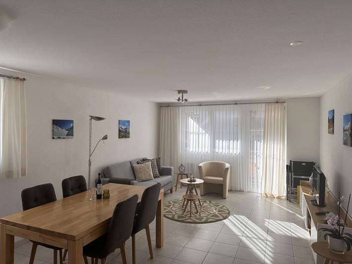 Ganze Ferienwohnung, 2-Bettwohnung im 1. Stock in Saas-Almagell, Walliser Alpen