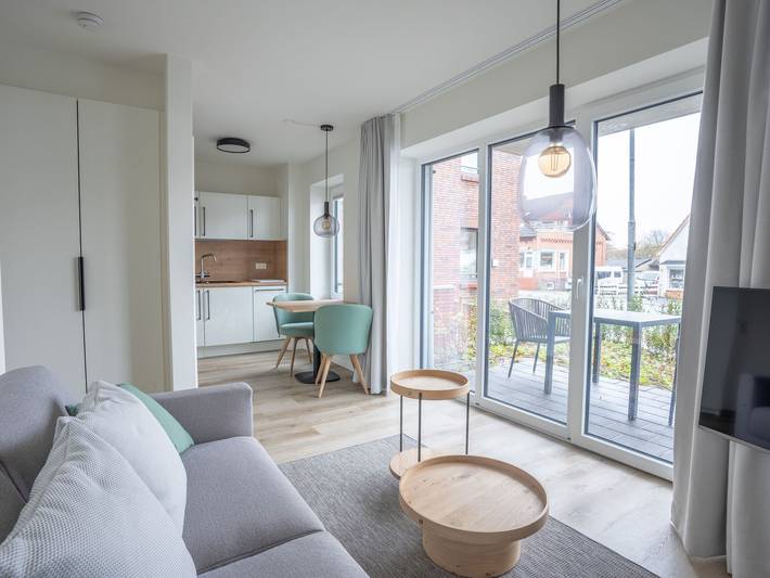 Ferienwohnung für 3 Personen, mit Balkon in Carolinensiel