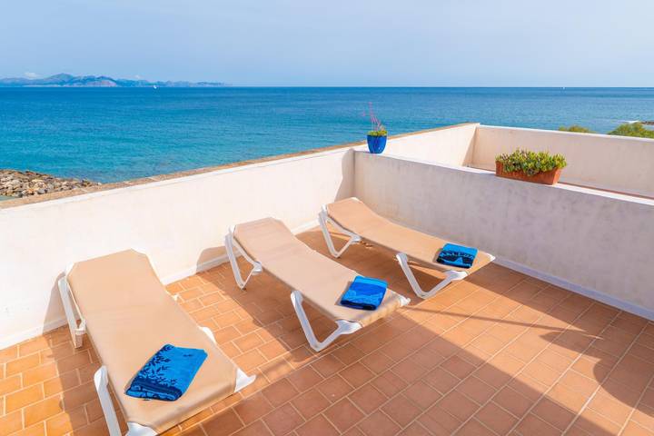 Ganze Ferienwohnung, Brisa Marina - Modernes Apartment direkt am Meer in Colònia de Sant Pere – Kostenloses Wlan in Playa de Colonia de Sant Pere (Artà), Artà