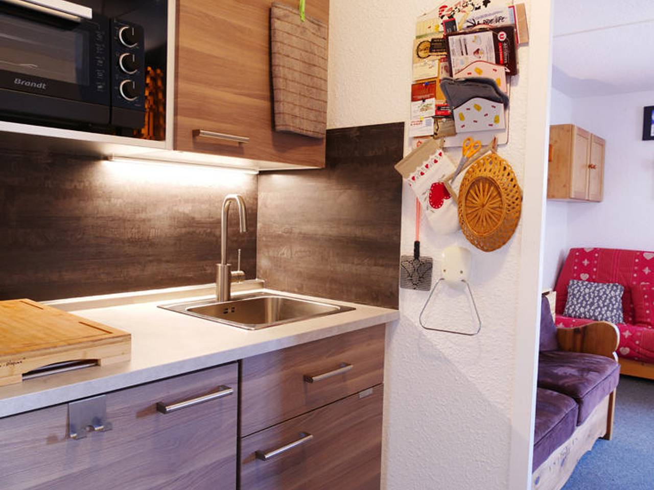 Ganzes Studio, Renoviertes Studio in Montchavin nahe Geschäften, Pisten, mit Balkon in La Plagne, Bellentre