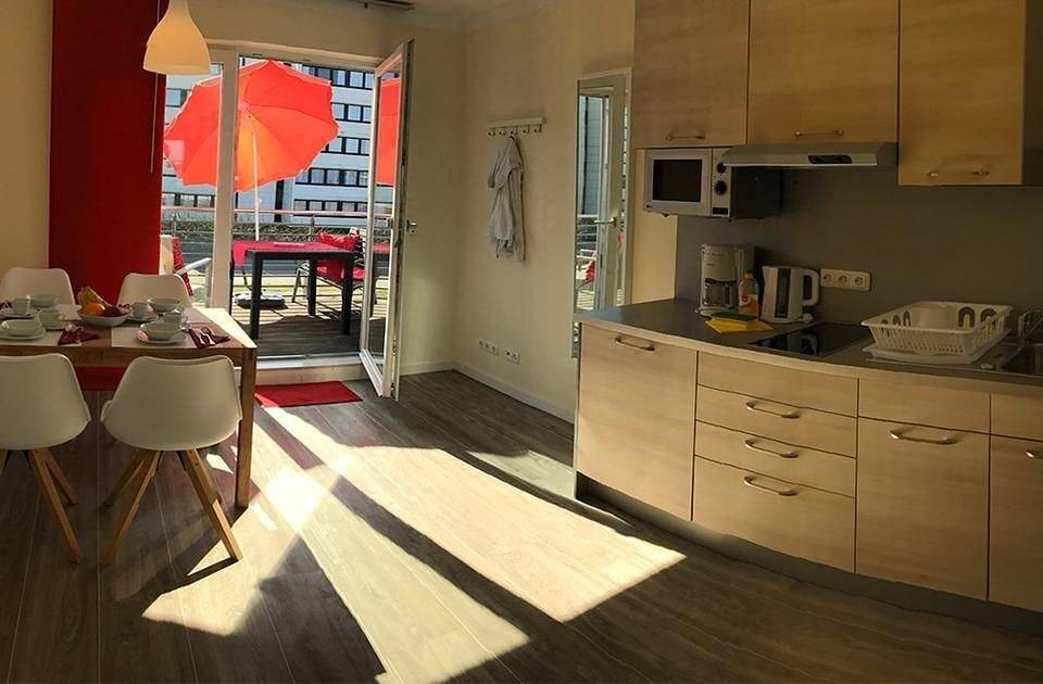 Ganze Wohnung, Apartment Am Rundsteg 6, direkt am Yachthafen mit privatem Parkplatz in Ostfehmarn, Fehmarn