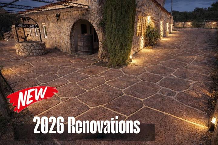 Ferienhaus mit Meerblick für 4 Personen, mit Ausblick und Garten in Barbat na Rabu