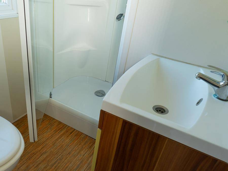 Camping Village de Reneville - Mobilheim 2 personen - Mobilheim Komfort - 16 m² - 1 Zimmer mit Meerblick in Fécamp, Le Havre und Umgebung