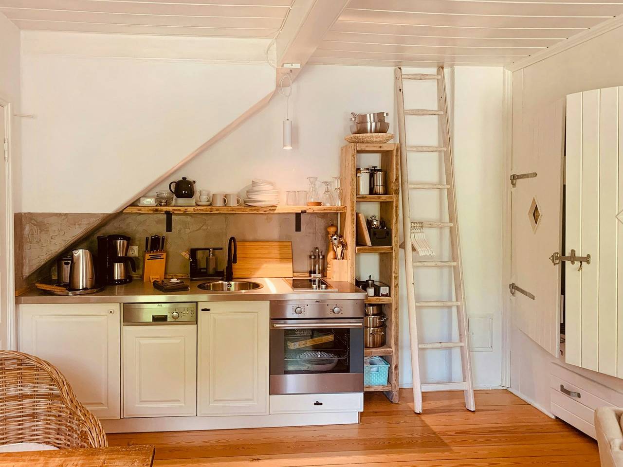 Ganze Wohnung, Apartment im Reetdachhaus nahe Flensburg in Habernis, Steinberg