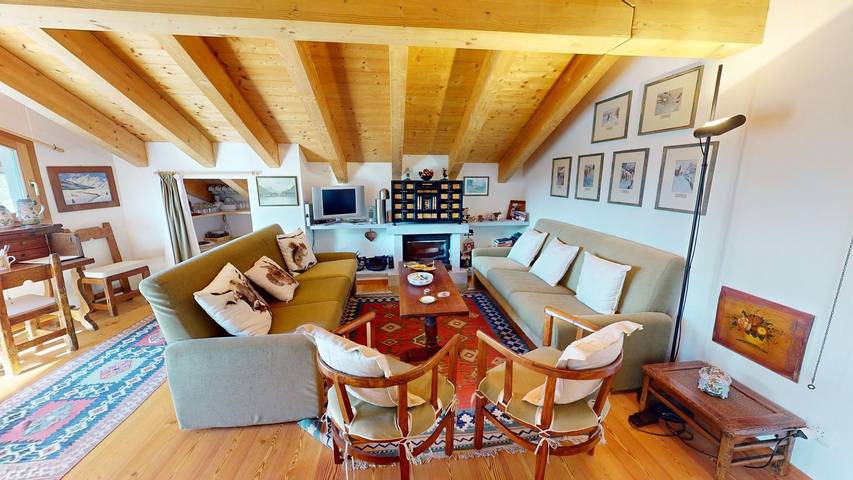 Ferienwohnung für 5 Personen, mit Balkon und Ausblick in Pontresina - 3