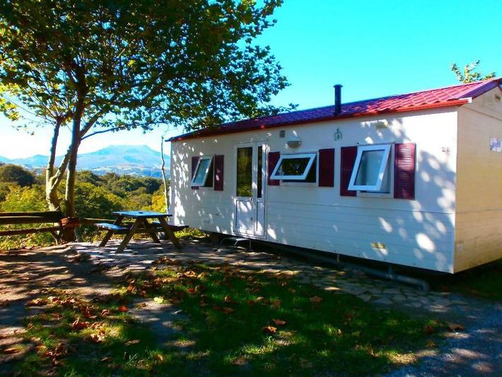 Camping pour 4 personnes, avec Balcon ainsi que Terrasse et Vue