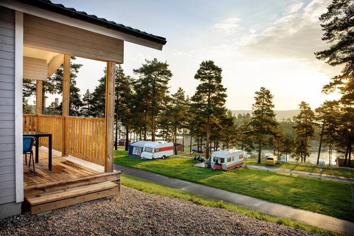 Camping voor 2 personen, met Sauna en Uitzicht in Noord-Zweden