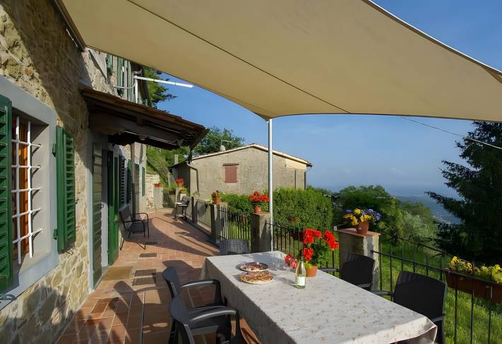 Casa Serena in Petrognano mit privater Terrasse, Garten und Wlan in Capannori, Lucca Provinz