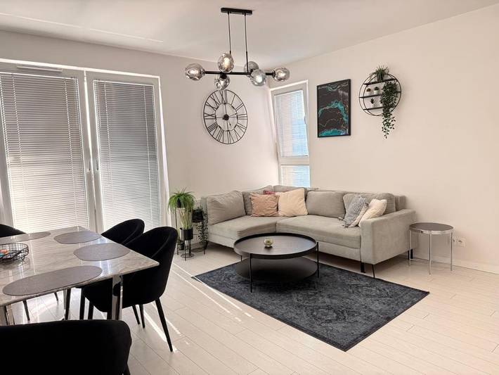 Apartament wakacyjny dla 6 osób, z ogród i widok w Przymorze