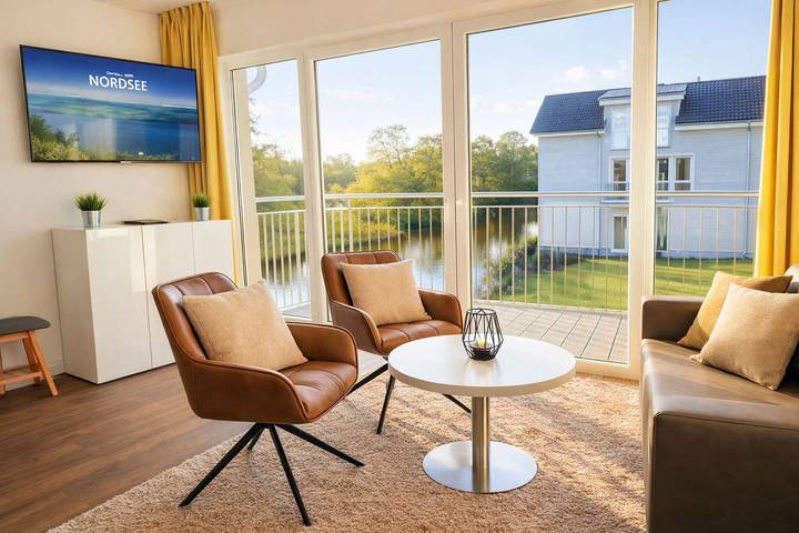 Ferienwohnung für 4 Personen, mit Balkon, mit Haustier in Schillig