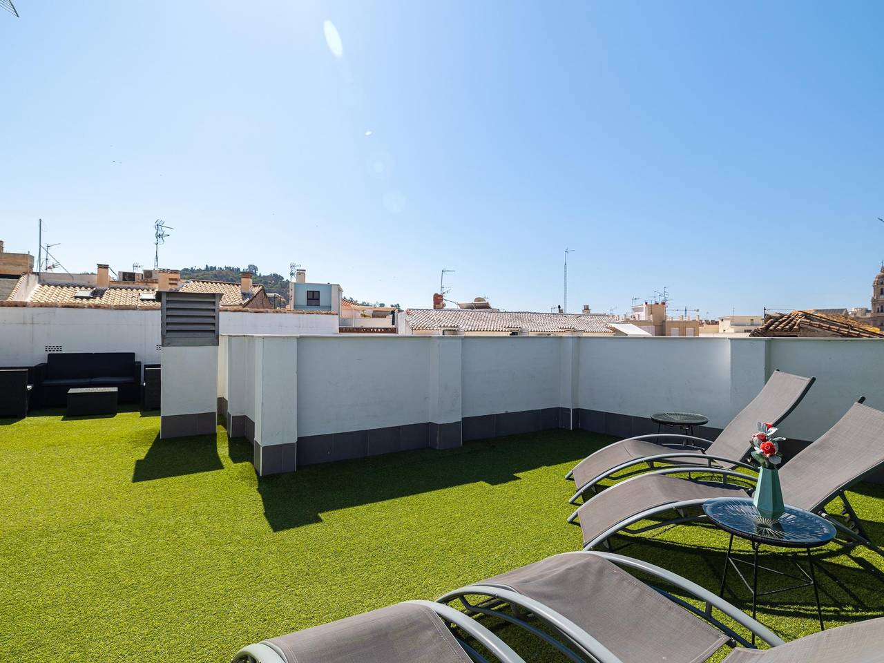 Ganze Ferienwohnung, Ferienwohnung für 6 Personen mit Terrasse in Altstadt Málaga, Malaga