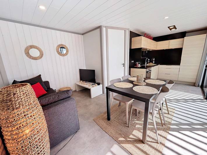 Chalet pour 4 personnes, avec terrasse ainsi que piscine et jardin en Normandie - 3