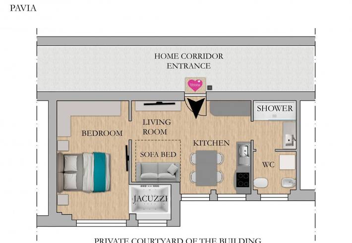Gîte pour 2 personnes, avec jacuzzi à Pavie - 2
