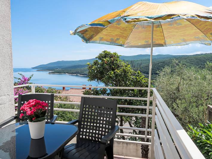 Vakantiewoning voor 4 personen, met balkon in Rabac