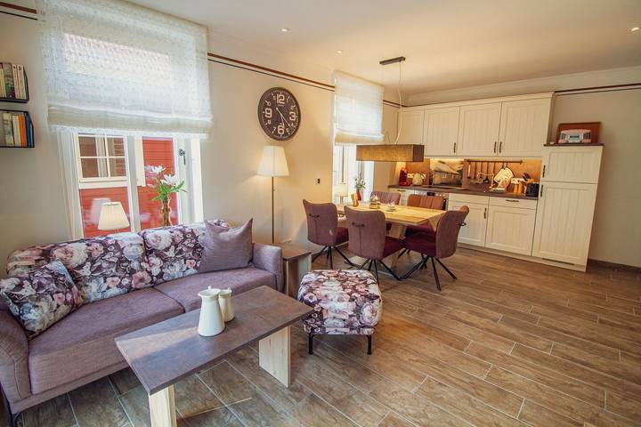 Ferienwohnung für 4 Personen, mit Terrasse und Garten sowie Sauna in Upleward