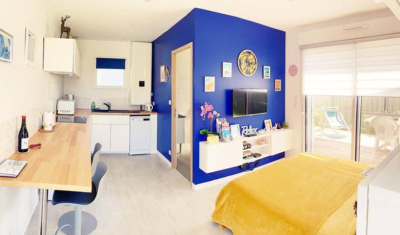 Appartement de vacances pour 2 personnes, avec Terrasse et Jardin