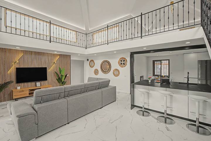 Villa 'Sunset' mit Meerblick, WLAN und Klimaanlage in Callao Salvaje, Adeje