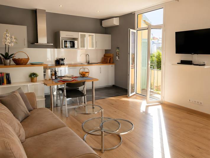 Ferienwohnung für 2 Personen, mit Balkon in Antibes - 4