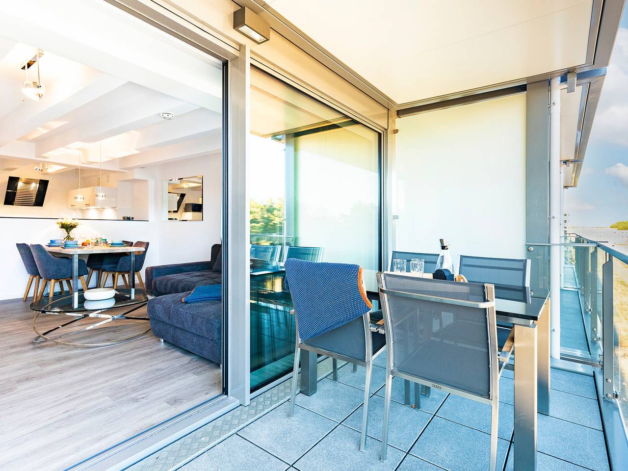 Geheel vakantieappartement, Vakantieappartement voor 5 personen met balkon in Prora, Binz