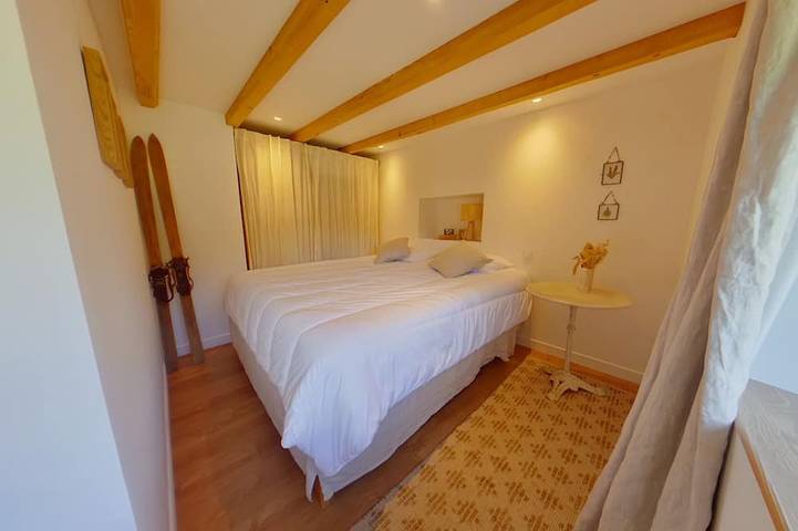 Ganze Wohnung, Gemütliche T2-Wohnung mit Terrasse - 2 Pers. in Bois-d'Amont, Regionaler Naturpark Hochjura