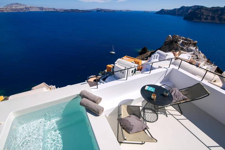 Location de vacances pour 2 personnes, avec balcon et vue sur l’océan à Oia - 3