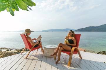 Station pour 2 personnes, avec piscine et balcon dans Ile Koh Lipe