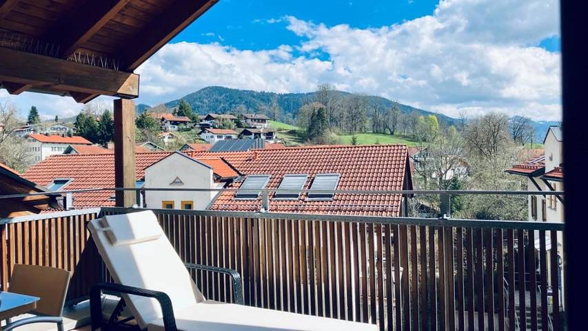 Ferienwohnung für 3 Personen, mit Ausblick und Sauna sowie Balkon in Gmund