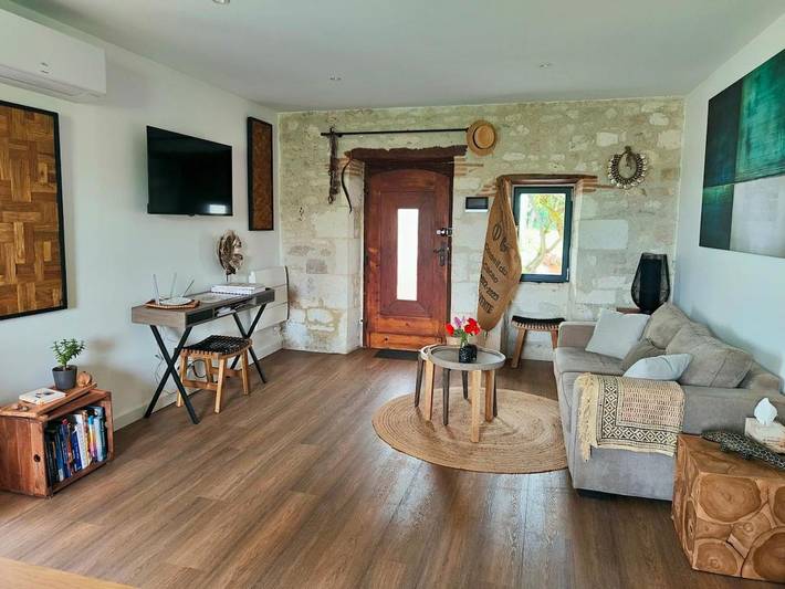Maison de vacances pour 4 personnes, avec vue ainsi que vue sur le lac et jardin, animaux acceptés