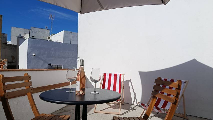 Apartamento inteiro, La Marinera, apartamento encantador com terraço perto da praia in Barbate, Costa de la luz