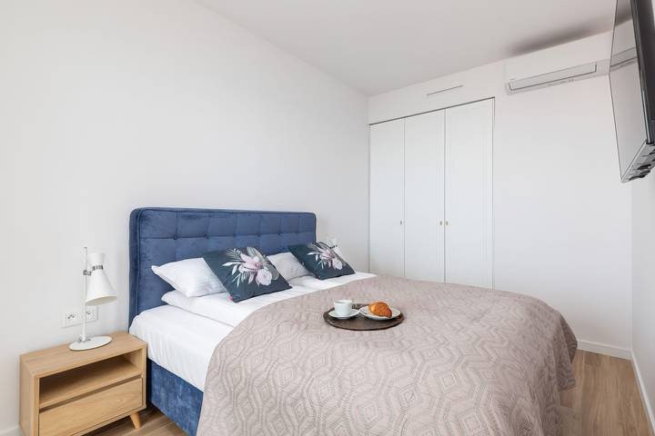 Ganze Wohnung, Stylish Apartment with Sea View | Balcony and Parking in Darłówko, Darłowo