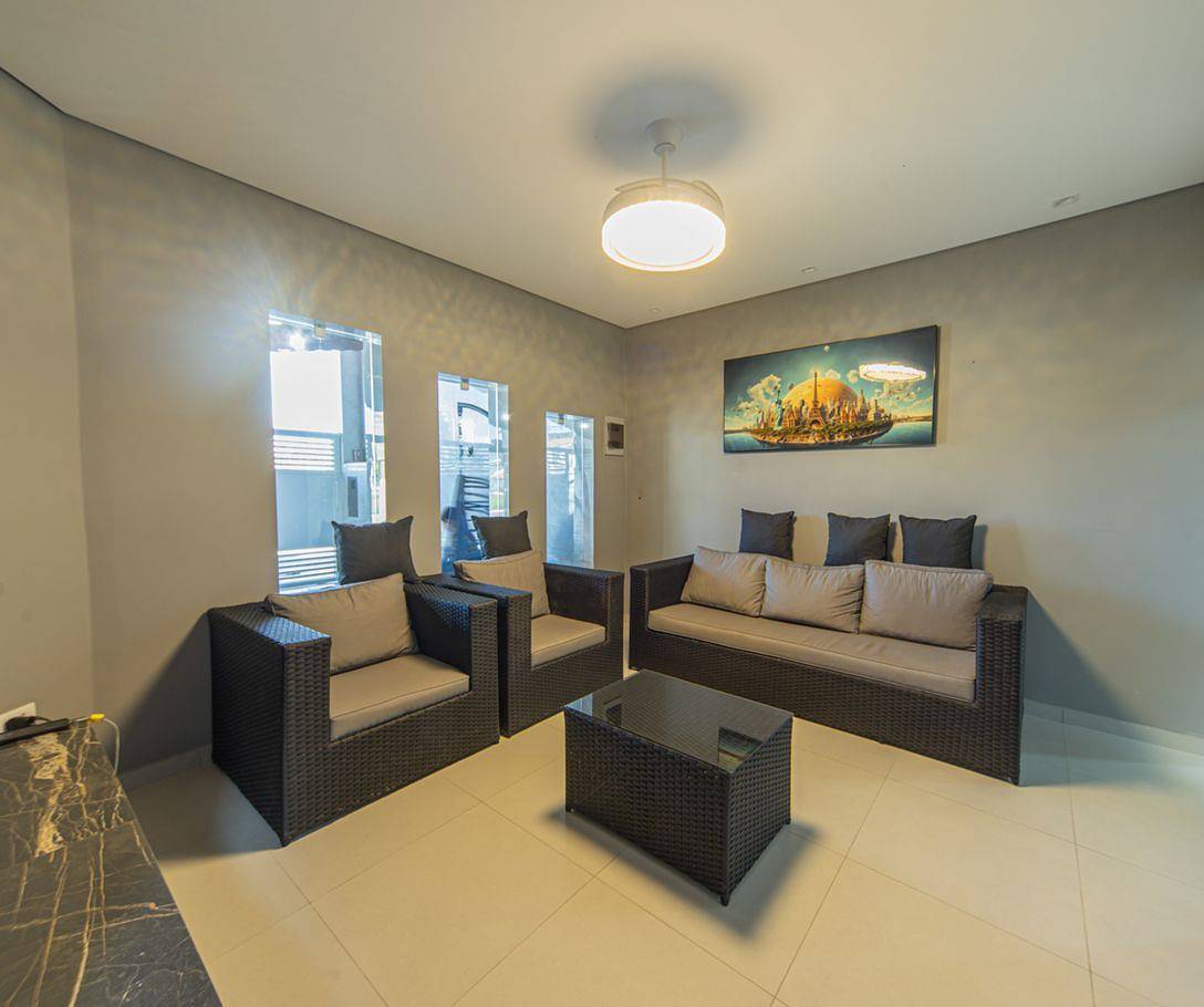 Ferienhaus für 15 Personen mit Terrasse in Vila Mirim Praia Grande, Praia Grande