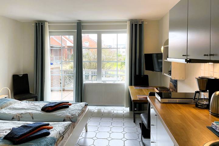 Ferienwohnung für 4 Personen, mit Balkon und Sauna in Wittdün