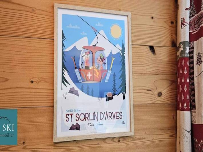 Gîte pour 6 personnes, avec balcon dans Office De Tourisme De Saint Sorlin D Arves - 4