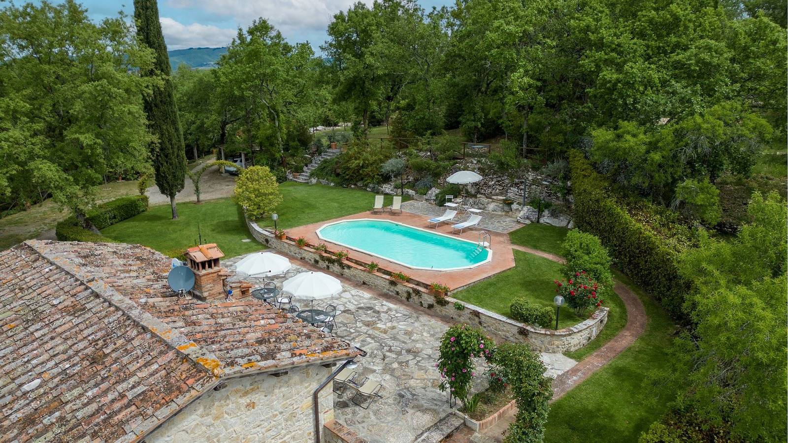 Villa per 8 persone con terrazza in Gaiole in Chianti, Chianti