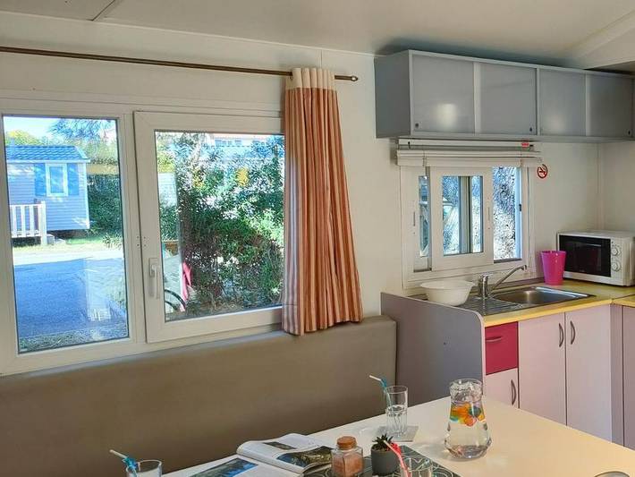 Camping Tikayan Clau Mar Jo - Mobilheim 8 personen - Texas. Eco in Bormes-les-Mimosas, Parc national Port-Cros