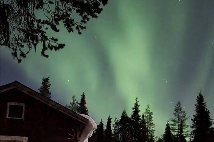 Blockhütte für 2 Personen, mit Garten und Sauna in Lappland (Schweden)