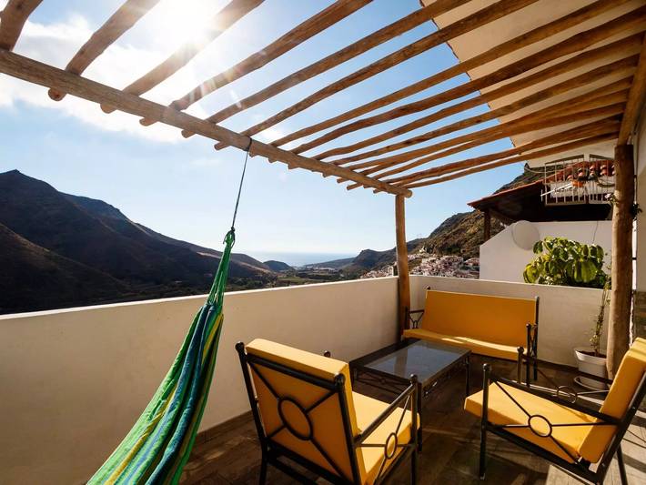 Chalet para 4 personas, con jardín y piscina en Valle de Agaete