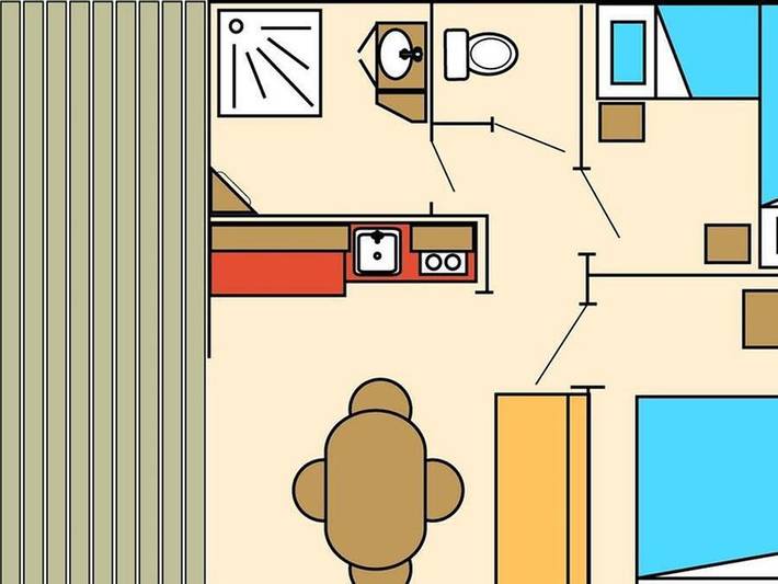 Chalet pour 4 personnes, avec bassin pour enfant, animaux acceptés en Normandie - 4