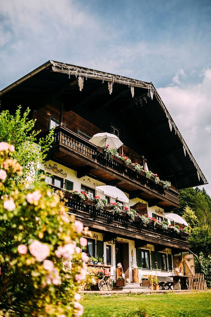 Bauernhaus für 4 Personen, mit Balkon und Garten in Ruhpolding