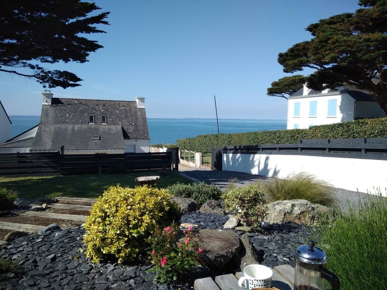 Zeitgenössisches Haus 10 Pers, wenige Schritte zum Strand, Hunde erlaubt, St Gildas de Rhuys in Saint-Gildas-de-Rhuys, Côte des Mégalithes