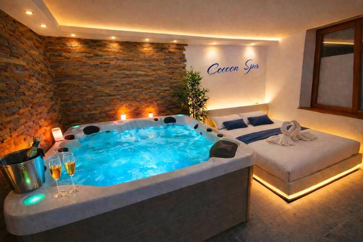 Appartement de vacances pour 4 personnes, avec jacuzzi et jardin
