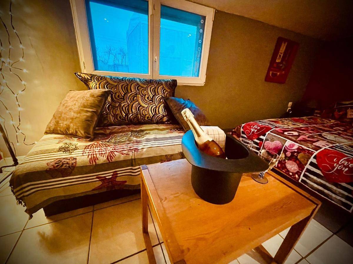 Résidence Caenee, le dépaysement Naturiste en été avec l'atypique studio climatisé "vintage" en sous pente, sa "paillote" avec jacuzzi, entouré de verdure, planchagrill, transats, vélos gratuits, wifi 5G, Travel Proud Lgbtqi, chiens admis in Marseillan, Côte méditerranéenne (France)