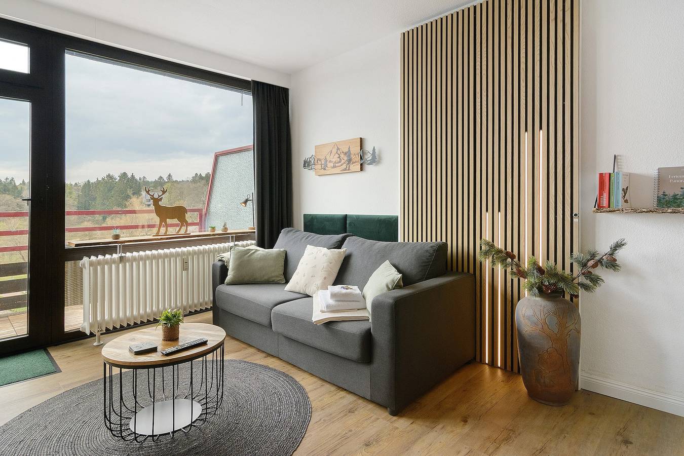 Geheel appartement, Appartement 'Panoramablick Hahnenk' met Zeezicht, Wi-Fi en Airconditioning in Hahnenklee, Goslar