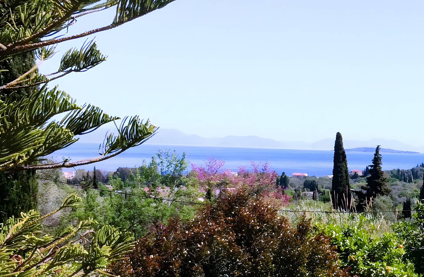 Ganze Wohnung, Cottage „Blue Green Villa“ mit Meerblick, privatem Pool und Wlan in Korfu