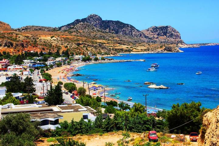 Location de vacances pour 5 personnes, avec Balcon/Terrasse et Terrasse dans Rhodes