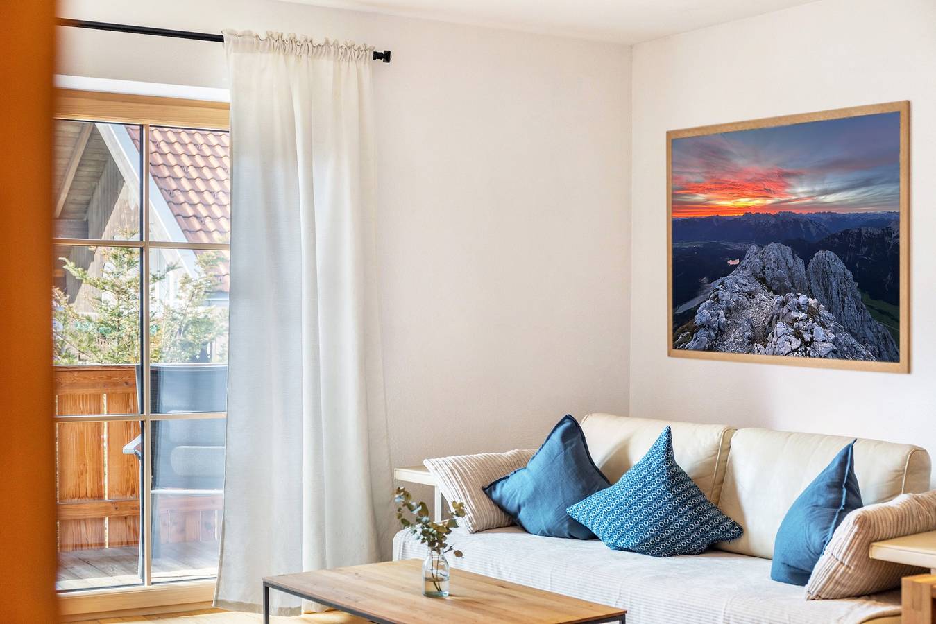 Ganze Wohnung, Apartment 'Wetterstoa' mit Bergblick in Mittenwald, Bayerische Alpen