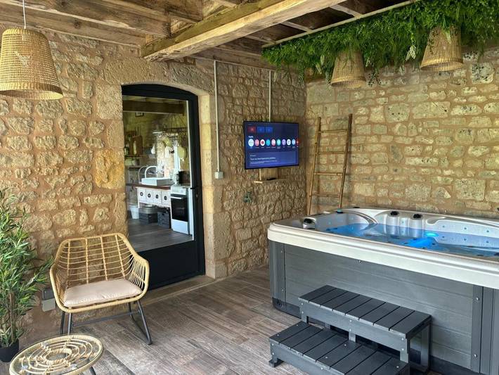 Maison de vacances pour 2 personnes, avec jardin et jacuzzi
